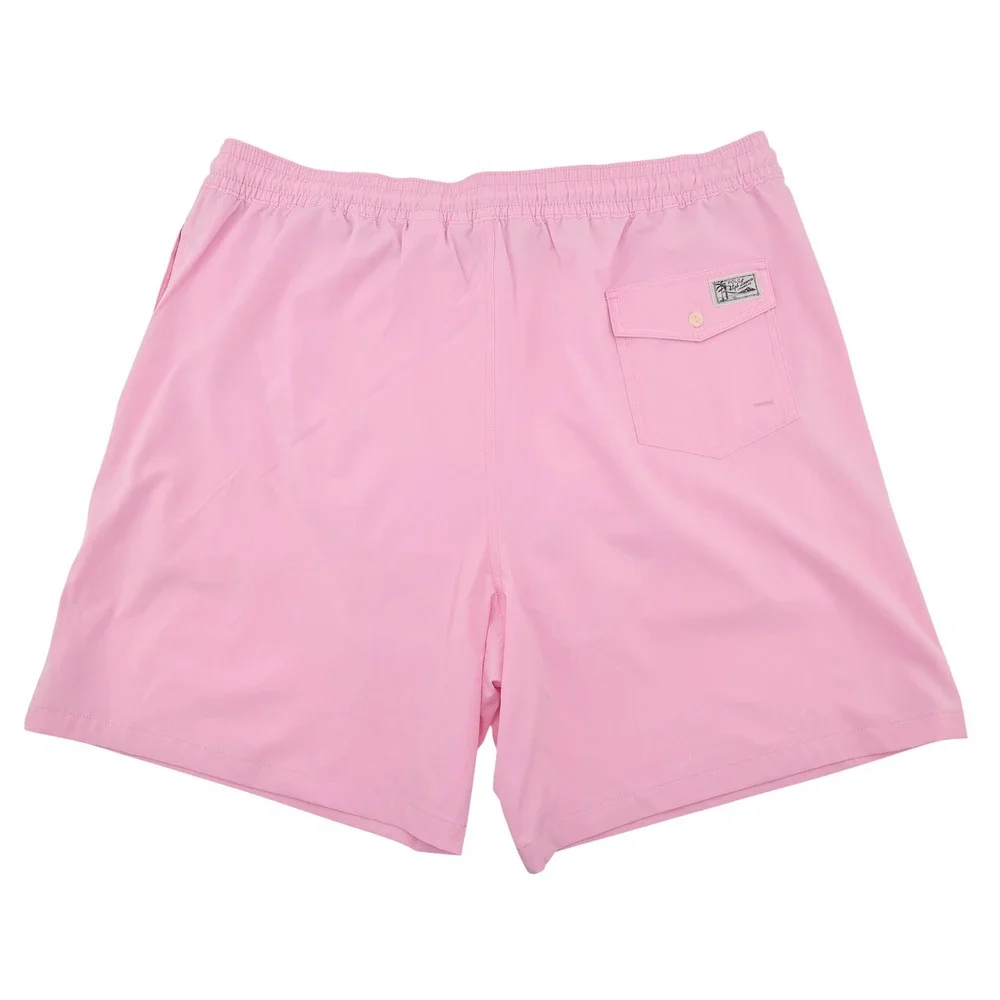 NEW Polo Ralph Lauren Traveler Swim Trunks Pink Mesh Liner Mens XLT
